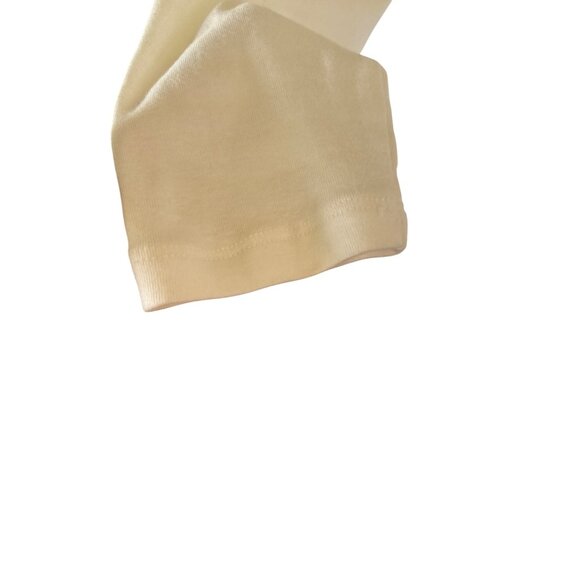 Chaps White Cotton Lace Trim Crochet Top Pearl Buttons 3/4 Sleeve Petite PL - Picture 4 of 7